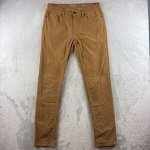 Banana Republic Traveler Pants Mens 32x34 Brown Slim Fit Stretch Twill Chino